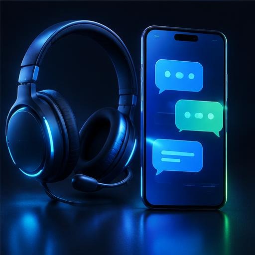 Ilustración conceptual: soporte por whatsapp
